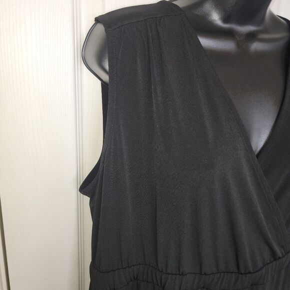 Catherines sleeveless wrap skirt maxi dress size 0x (14-16w) - Picture 3 of 7